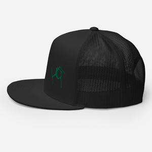 SKIMAN FULL SEND HIGH-Trucker Cap GREEN LOGO