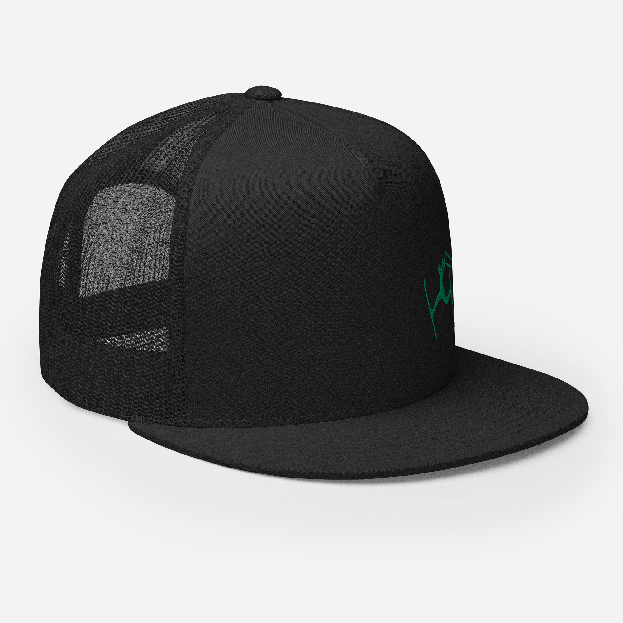 SKIMAN FULL SEND HIGH-Trucker Cap GREEN LOGO