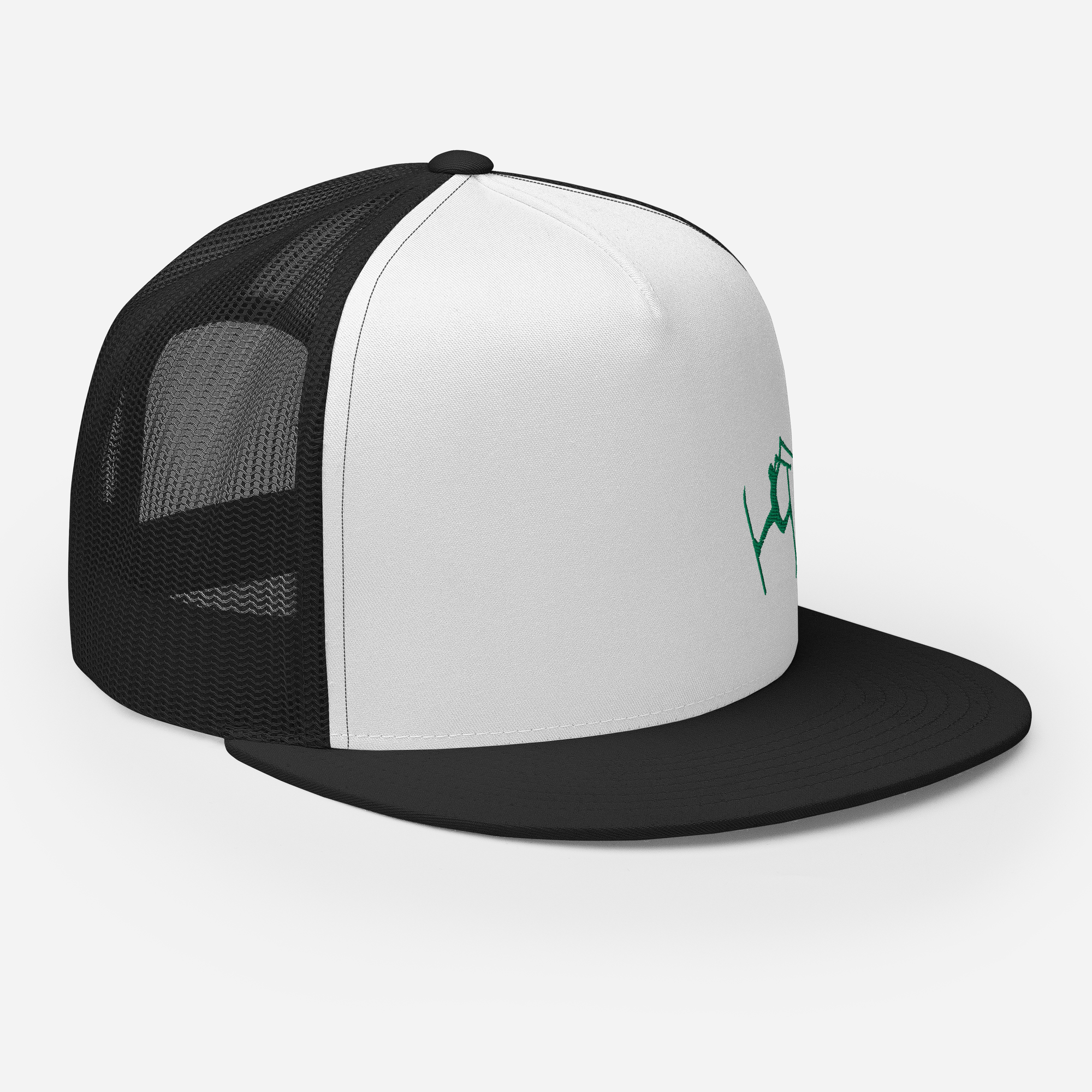 SKIMAN FULL SEND HIGH-Trucker Cap GREEN LOGO