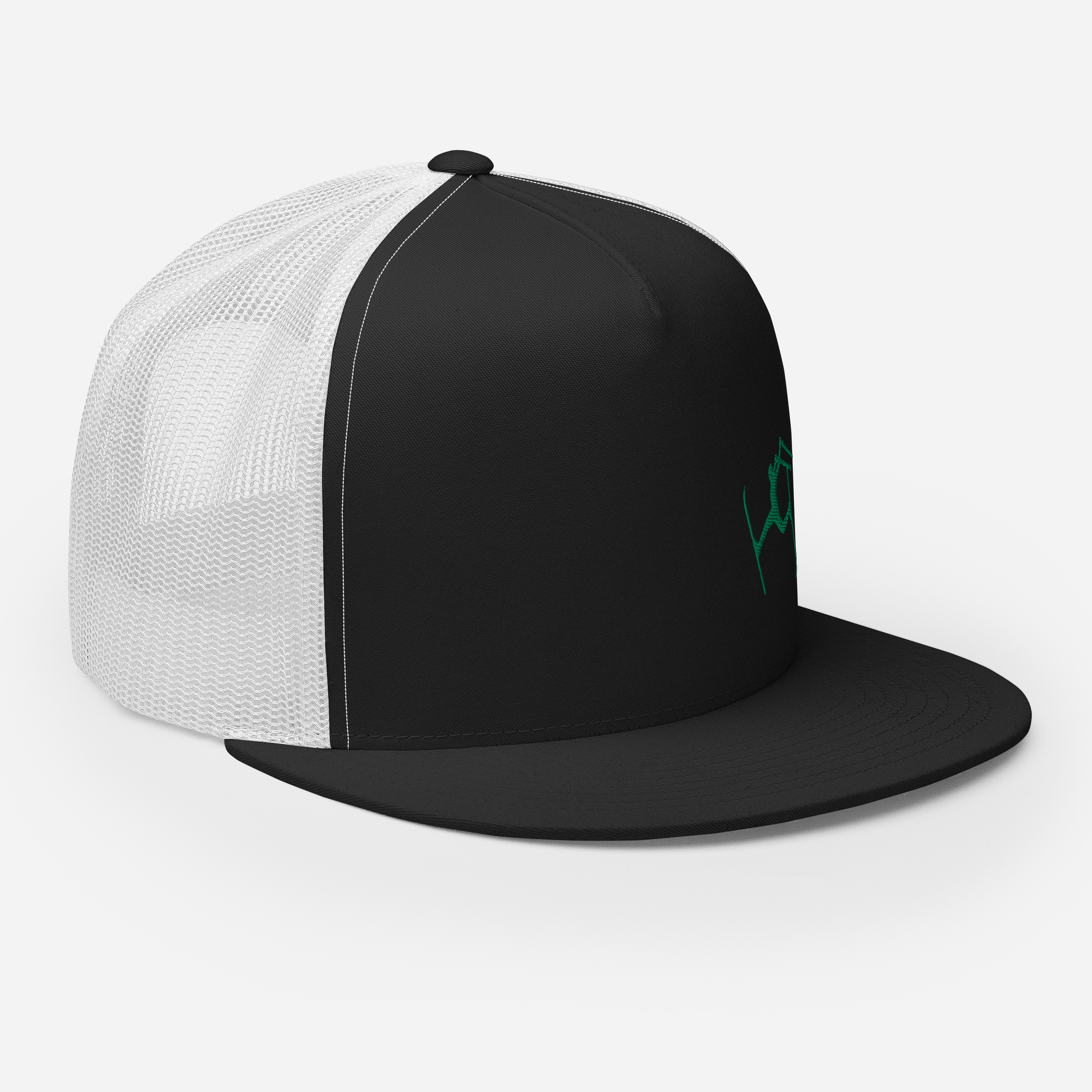 SKIMAN FULL SEND HIGH-Trucker Cap GREEN LOGO