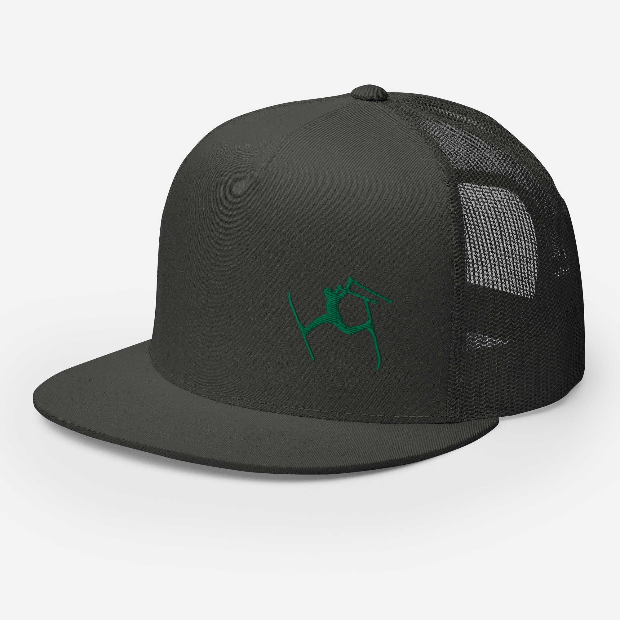 SKIMAN FULL SEND HIGH-Trucker Cap GREEN LOGO