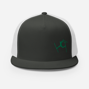 SKIMAN FULL SEND HIGH-Trucker Cap GREEN LOGO