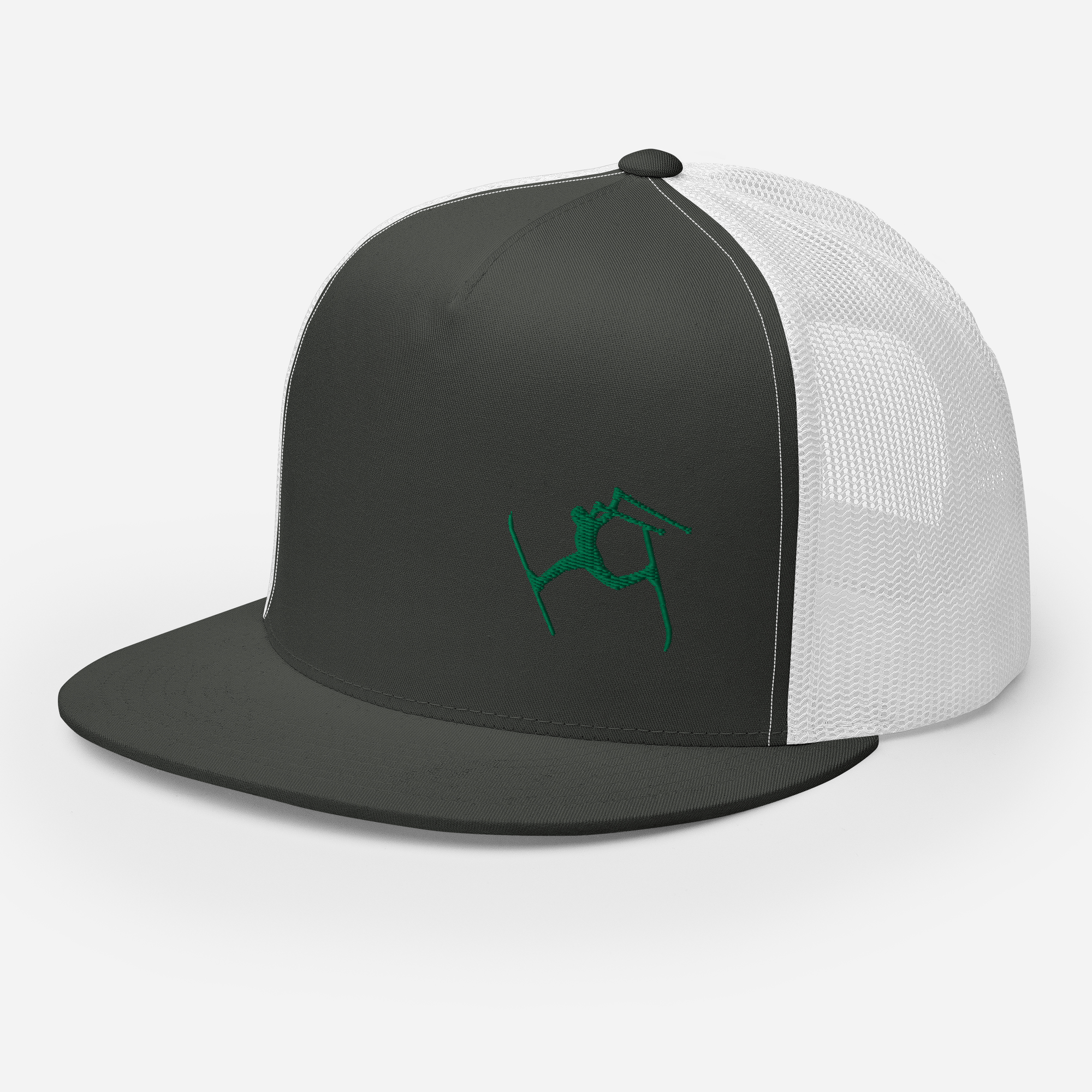 SKIMAN FULL SEND HIGH-Trucker Cap GREEN LOGO