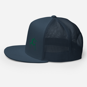 SKIMAN FULL SEND HIGH-Trucker Cap GREEN LOGO