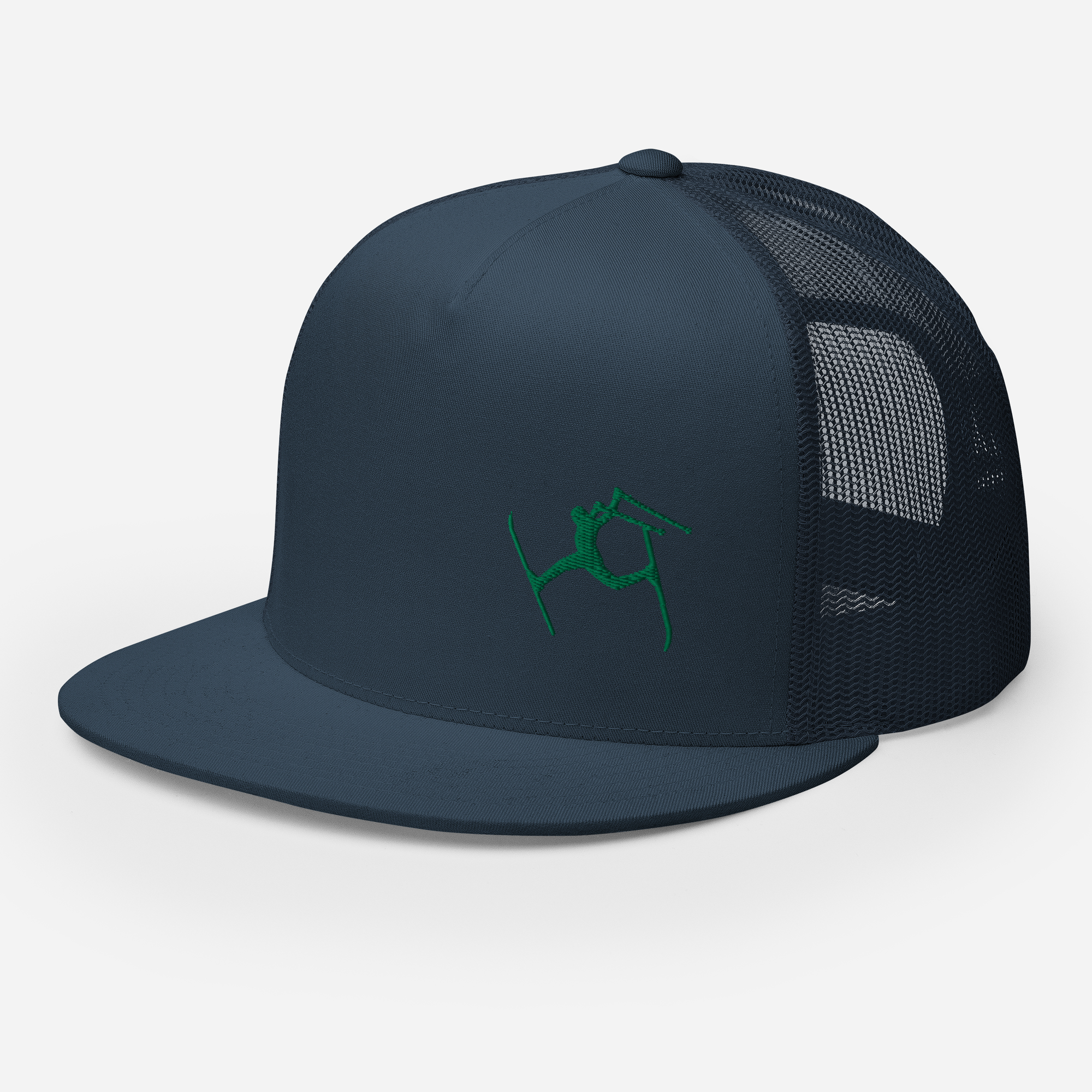 SKIMAN FULL SEND HIGH-Trucker Cap GREEN LOGO