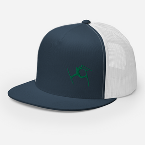 SKIMAN FULL SEND HIGH-Trucker Cap GREEN LOGO