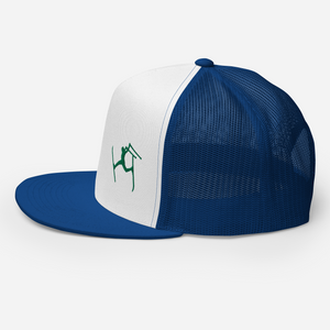 SKIMAN FULL SEND HIGH-Trucker Cap GREEN LOGO