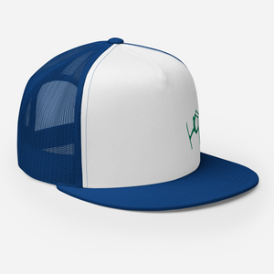 SKIMAN FULL SEND HIGH-Trucker Cap GREEN LOGO