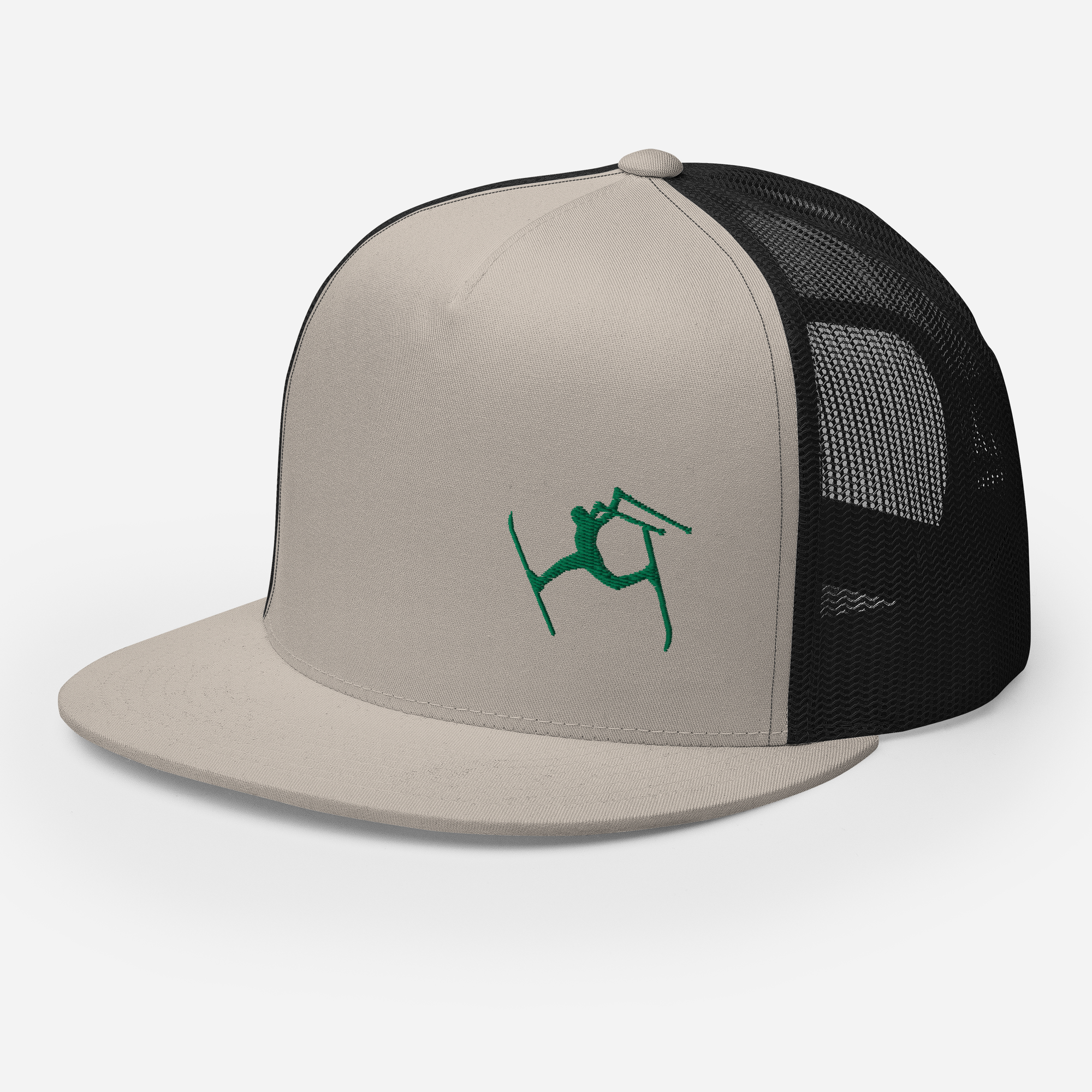 SKIMAN FULL SEND HIGH-Trucker Cap GREEN LOGO