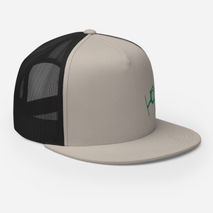 SKIMAN FULL SEND HIGH-Trucker Cap GREEN LOGO