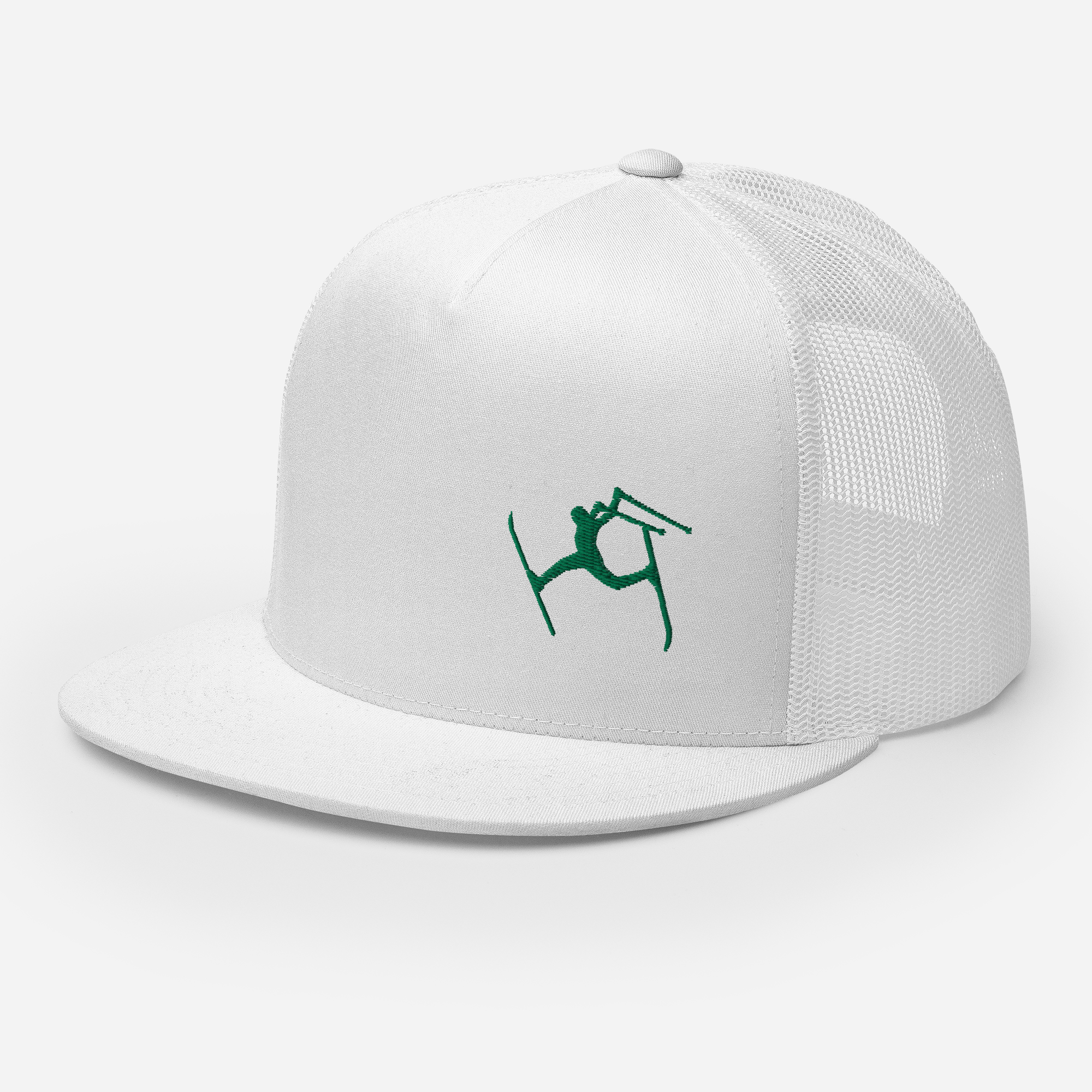 SKIMAN FULL SEND HIGH-Trucker Cap GREEN LOGO