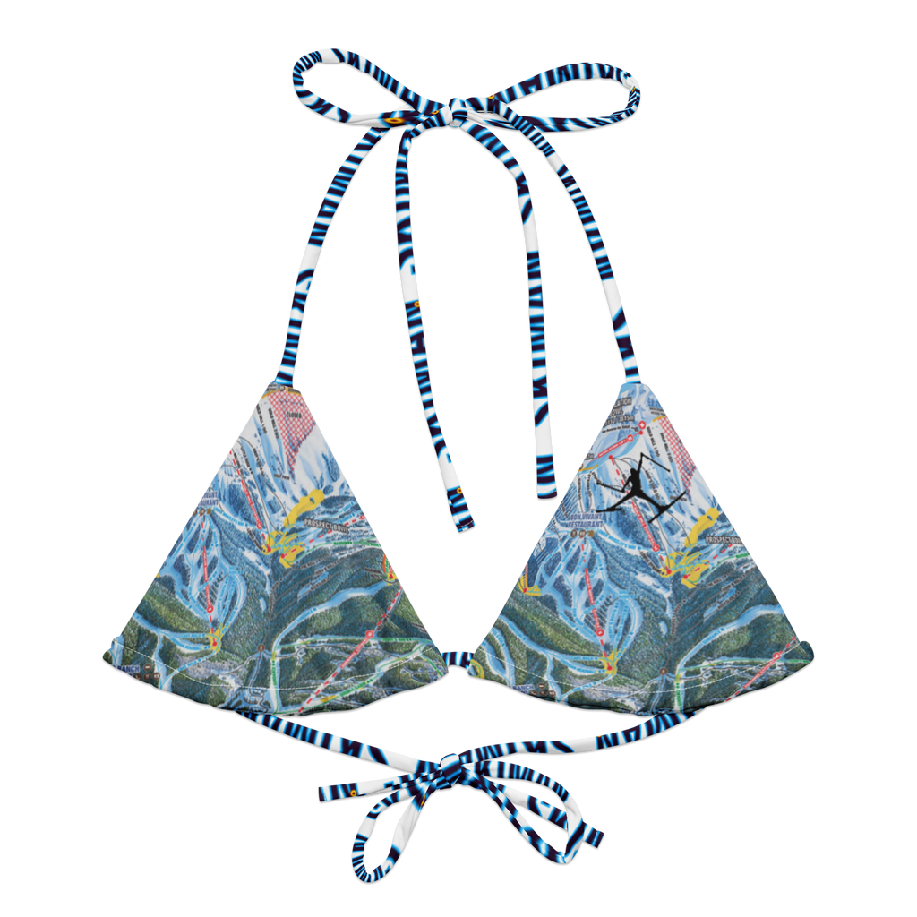 SKIMAN TELLURIDE SEND IT All-over print recycled string bikini top