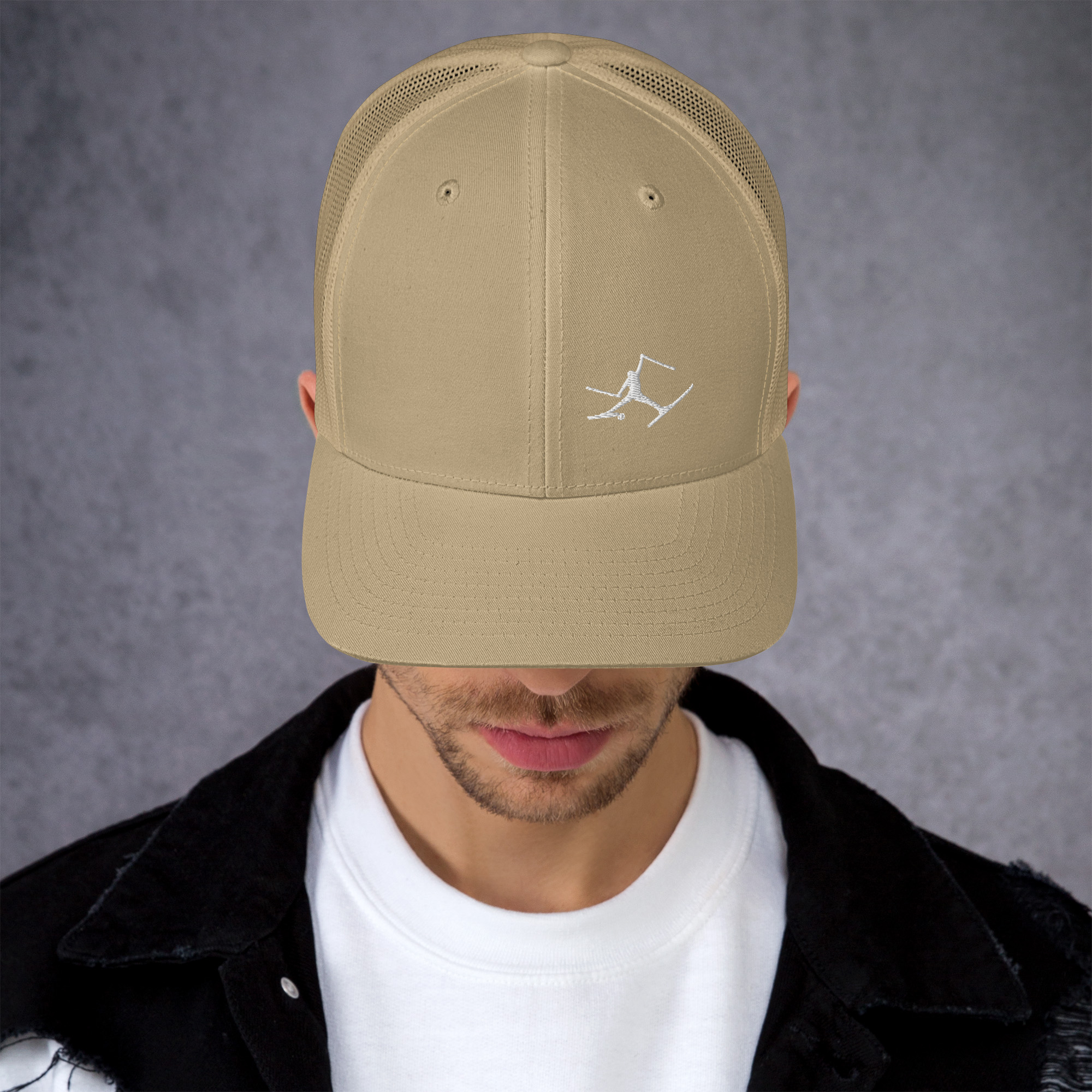 SKIMAN WHITE SEND IT Trucker Cap