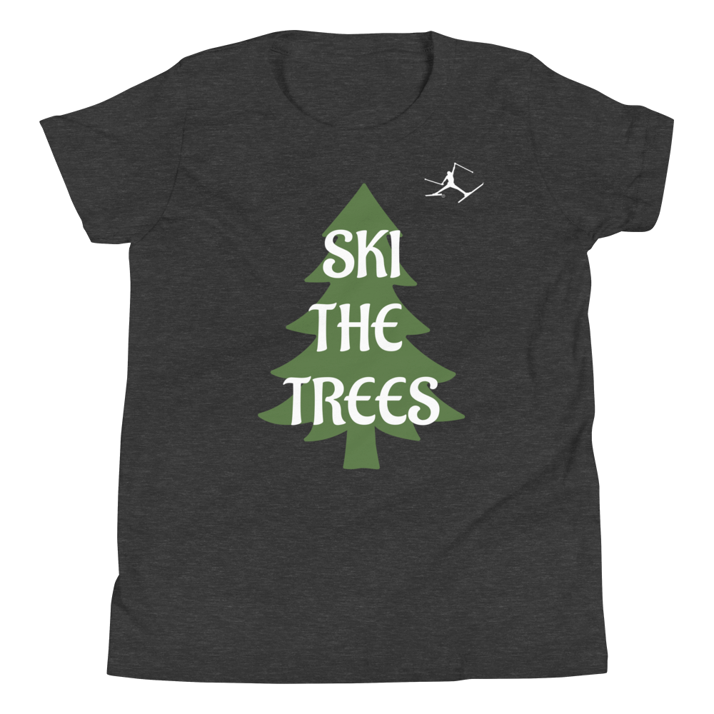 SKIMAN SKI THE TREES SEND IT Youth Short Sleeve T-Shirt