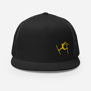 SKIMAN FULL SEND YELLOW HIGH-Trucker Cap