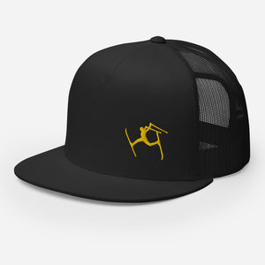 SKIMAN FULL SEND YELLOW HIGH-Trucker Cap