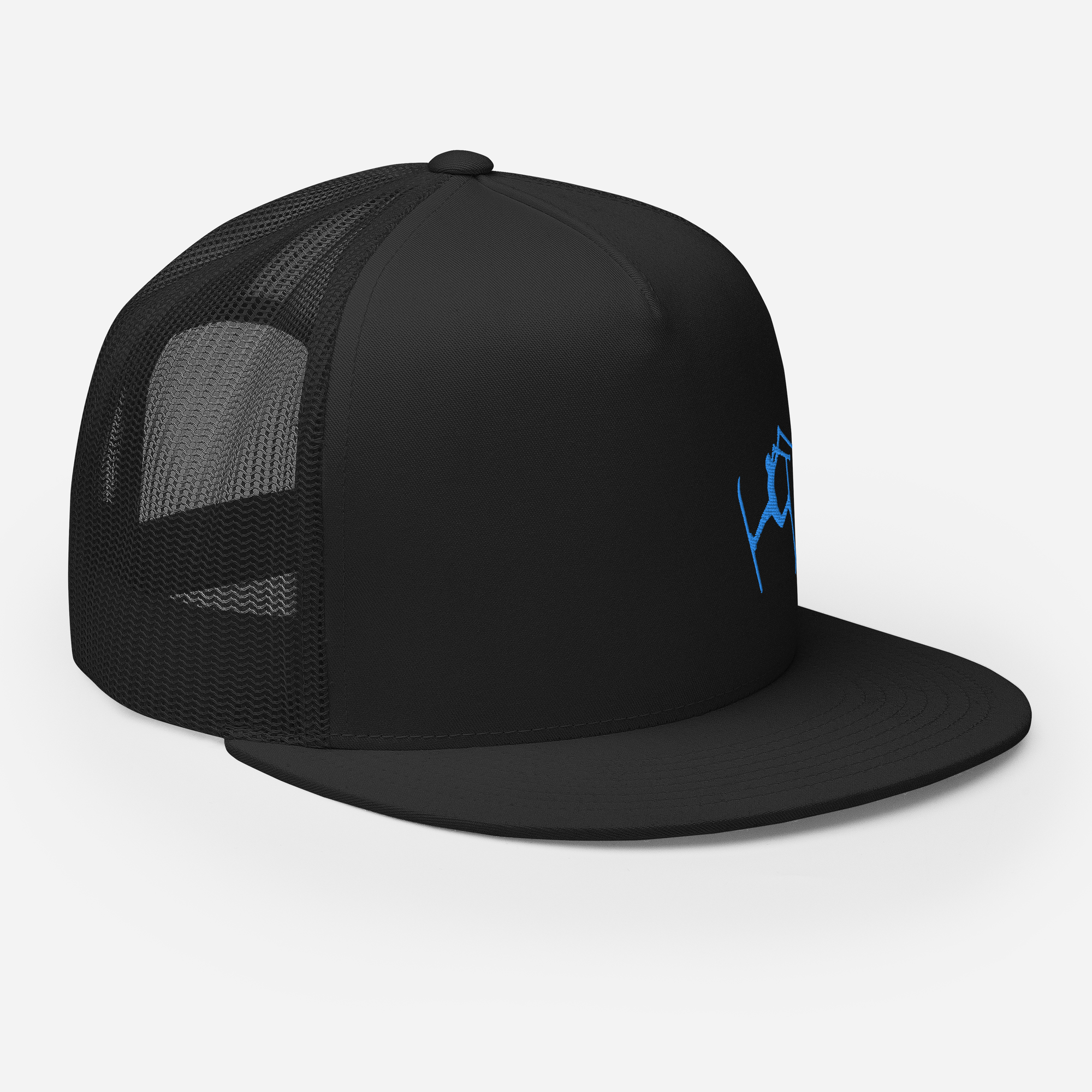 SKIMAN FULL SEND BLUE HIGH-Trucker Cap