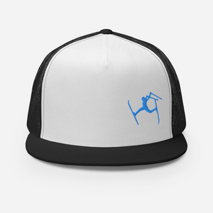 SKIMAN FULL SEND BLUE HIGH-Trucker Cap