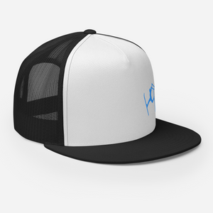 SKIMAN FULL SEND BLUE HIGH-Trucker Cap