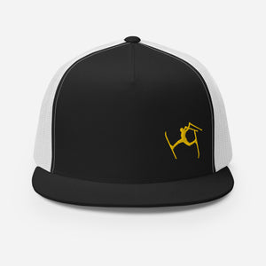 SKIMAN FULL SEND YELLOW HIGH-Trucker Cap