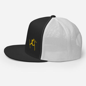 SKIMAN FULL SEND YELLOW HIGH-Trucker Cap