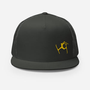 SKIMAN FULL SEND YELLOW HIGH-Trucker Cap