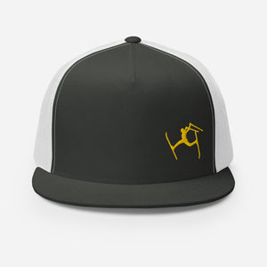 SKIMAN FULL SEND YELLOW HIGH-Trucker Cap