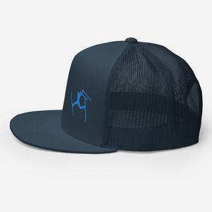 SKIMAN FULL SEND BLUE HIGH-Trucker Cap