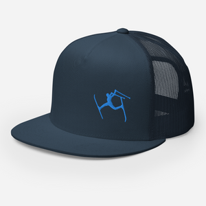 SKIMAN FULL SEND BLUE HIGH-Trucker Cap