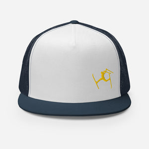 SKIMAN FULL SEND YELLOW HIGH-Trucker Cap