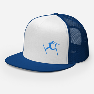 SKIMAN FULL SEND BLUE HIGH-Trucker Cap