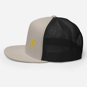 SKIMAN FULL SEND YELLOW HIGH-Trucker Cap