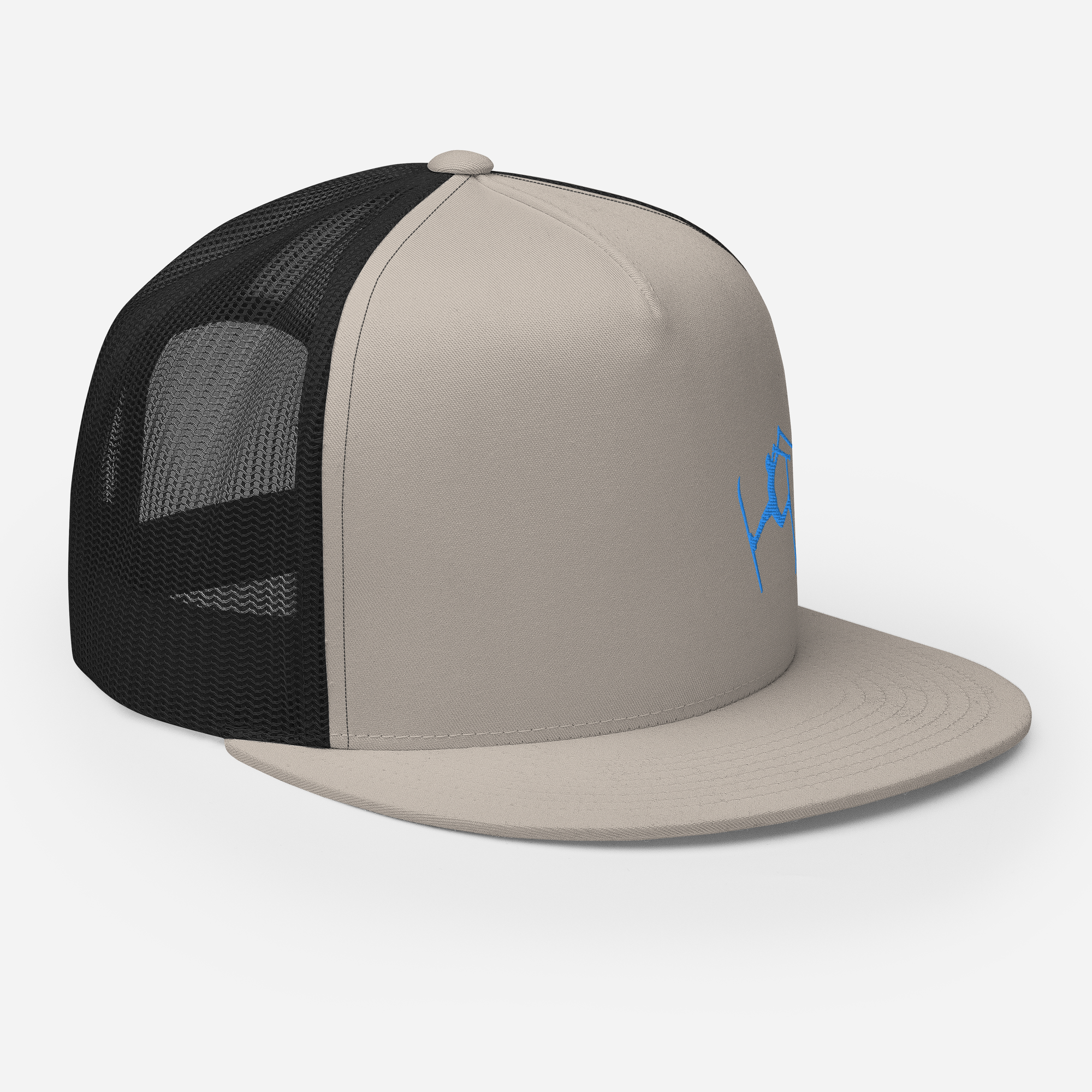 SKIMAN FULL SEND BLUE HIGH-Trucker Cap