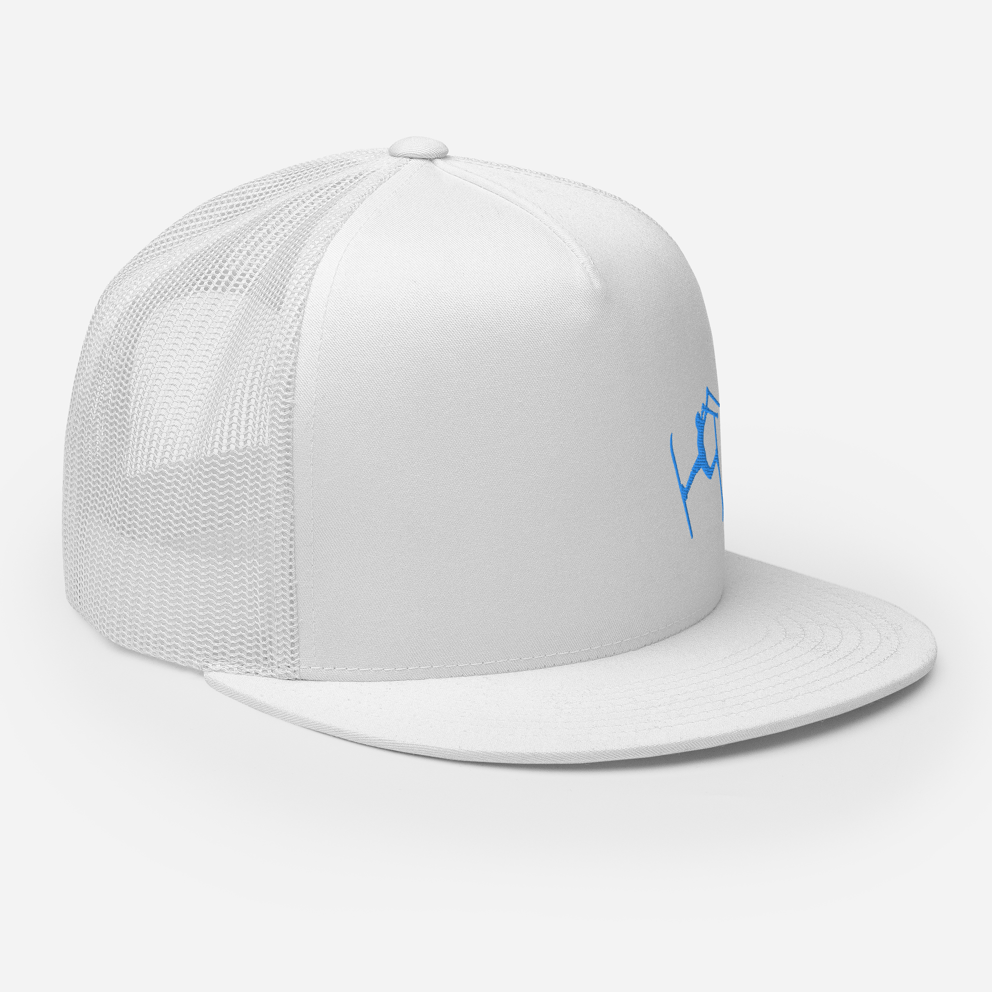 SKIMAN FULL SEND BLUE HIGH-Trucker Cap